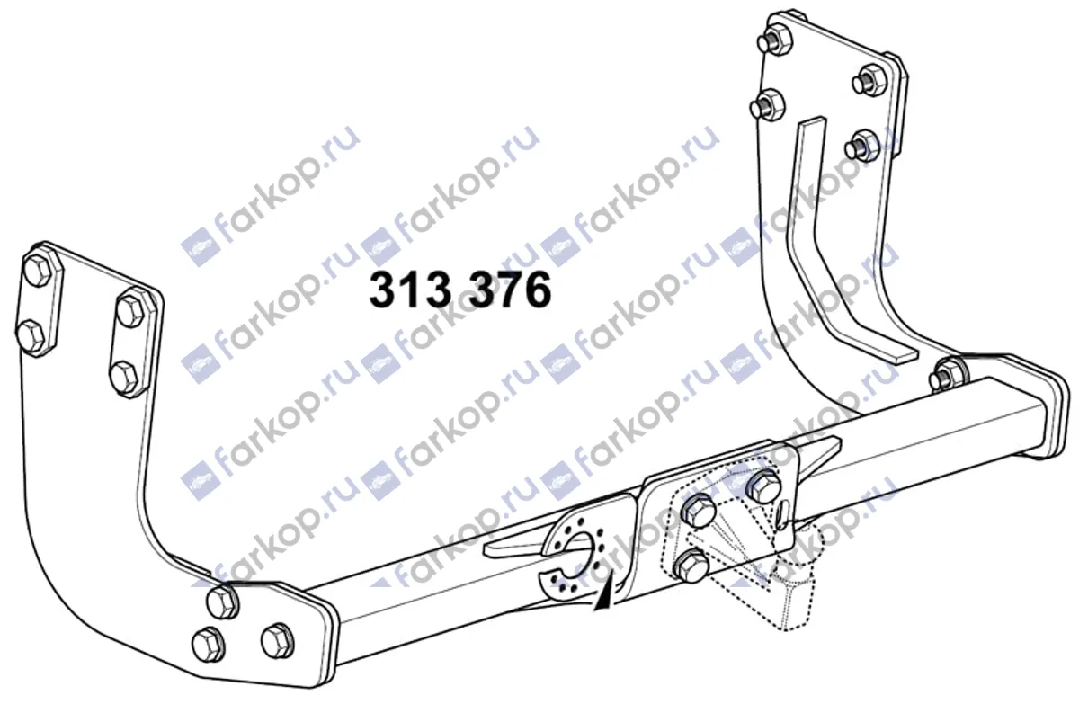 Фаркоп Westfalia для Mercedes Sprinter 2006-2018 (шар 329141600001 приобретается отдельно) 313376600001 в 