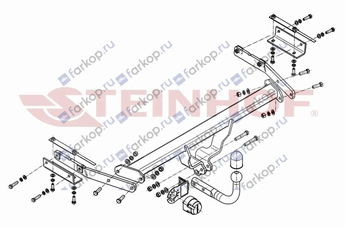 Фаркоп Steinhof для Nissan Juke (2WD) 2010- N-020 в 