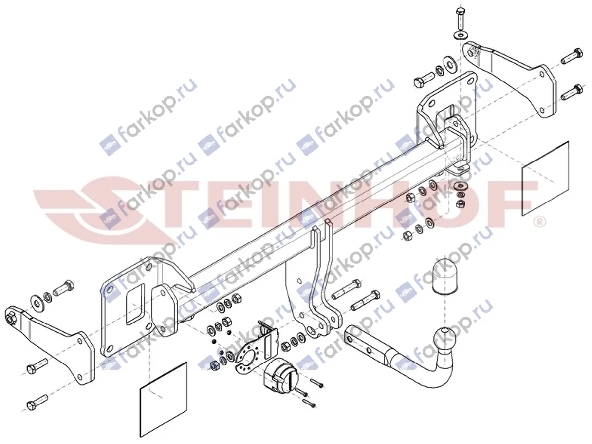 Фаркоп Steinhof для Mercedes GLS-class 2019- M-166 в 