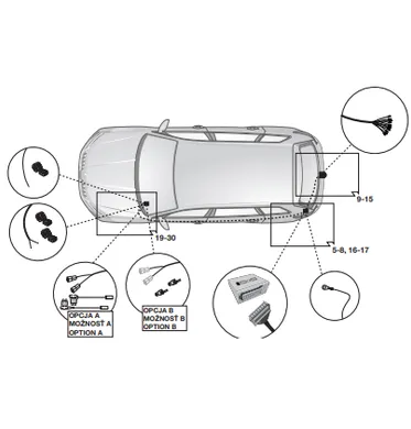 Электрика фаркопа Hak-System (13 pin) для Skoda Kodiaq 2017- 21500601 в 