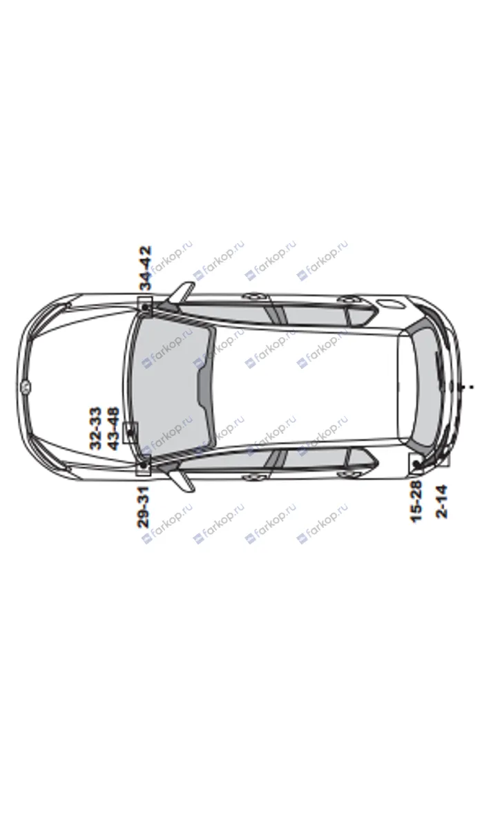 Электрика фаркопа RamredAC (7-полюсная) Skoda Octavia III 2013- для авто с подготовкой 425007-T в 