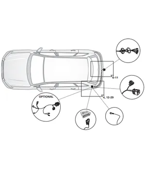 Электрика фаркопа Hak-System (7 pin) для Audi Q8 2018- 12010526 в 