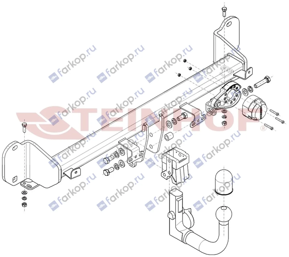 Фаркоп Steinhof для BMW 3 серия (седан) 2018- B-091 в 