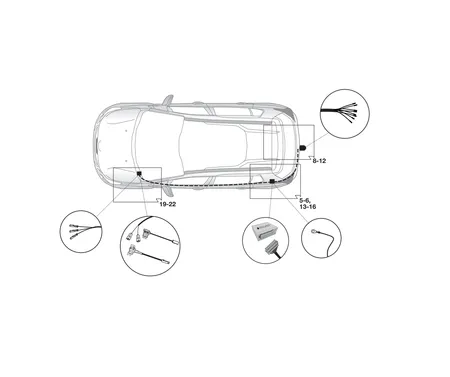 Электрика фаркопа Hak-System (7 pin) для Citroen Berlingo 2018- 12500637 в 