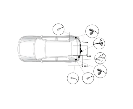 Электрика фаркопа Hak-System (13 pin) для Hyundai i30 2007-2012 26080516 в 