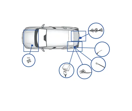 Электрика фаркопа TowRus (7 pin) для Toyota RAV4 (CA40/XA40) 2013-2018 TR40-07 в 