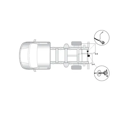 Электрика фаркопа Hak-System (7 pin) для Opel Movano 2003-2010 12500518 в 