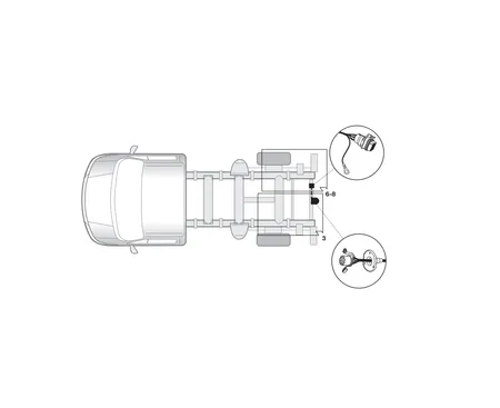 Электрика фаркопа Hak-System (13 pin) для Opel Movano 2003-2010 21500518 в 