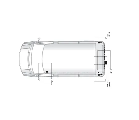 Электрика фаркопа Hak-System (7 pin) для Opel Movano 2003-2006 12500508 в 