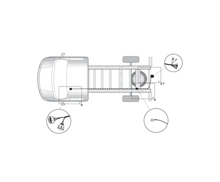 Электрика фаркопа Hak-System (13 pin) для Opel Movano 2014- 21500606 в 