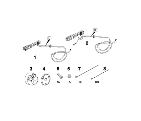 Электрика фаркопа Brink (7 pin) для Nissan Pathfinder 2005-2014 732533 в 