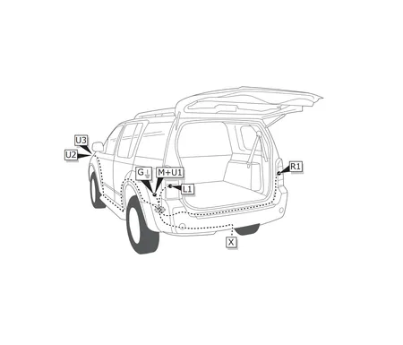 Электрика фаркопа Westfalia (13 pin) для Nissan Pathfinder 2005-2014 332303300113 в 