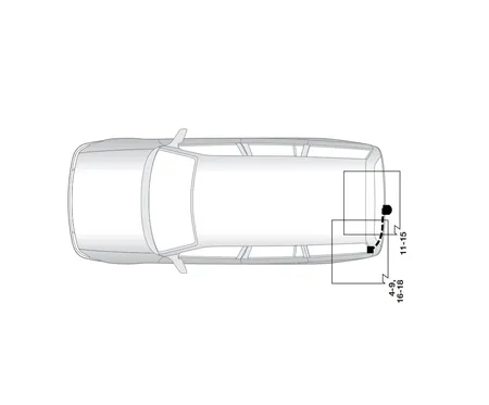 Электрика фаркопа Hak-System (13 pin) для Opel Zafira 2005-2014 21150520 в 