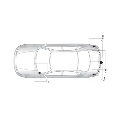 Электрика фаркопа Hak-System (13 pin) для Renault Laguna 2001-2007 26180514 в 