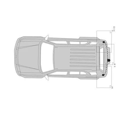 Электрика фаркопа Hak-System (7 pin) для Toyota RAV4 2000-2006 16250503 в 