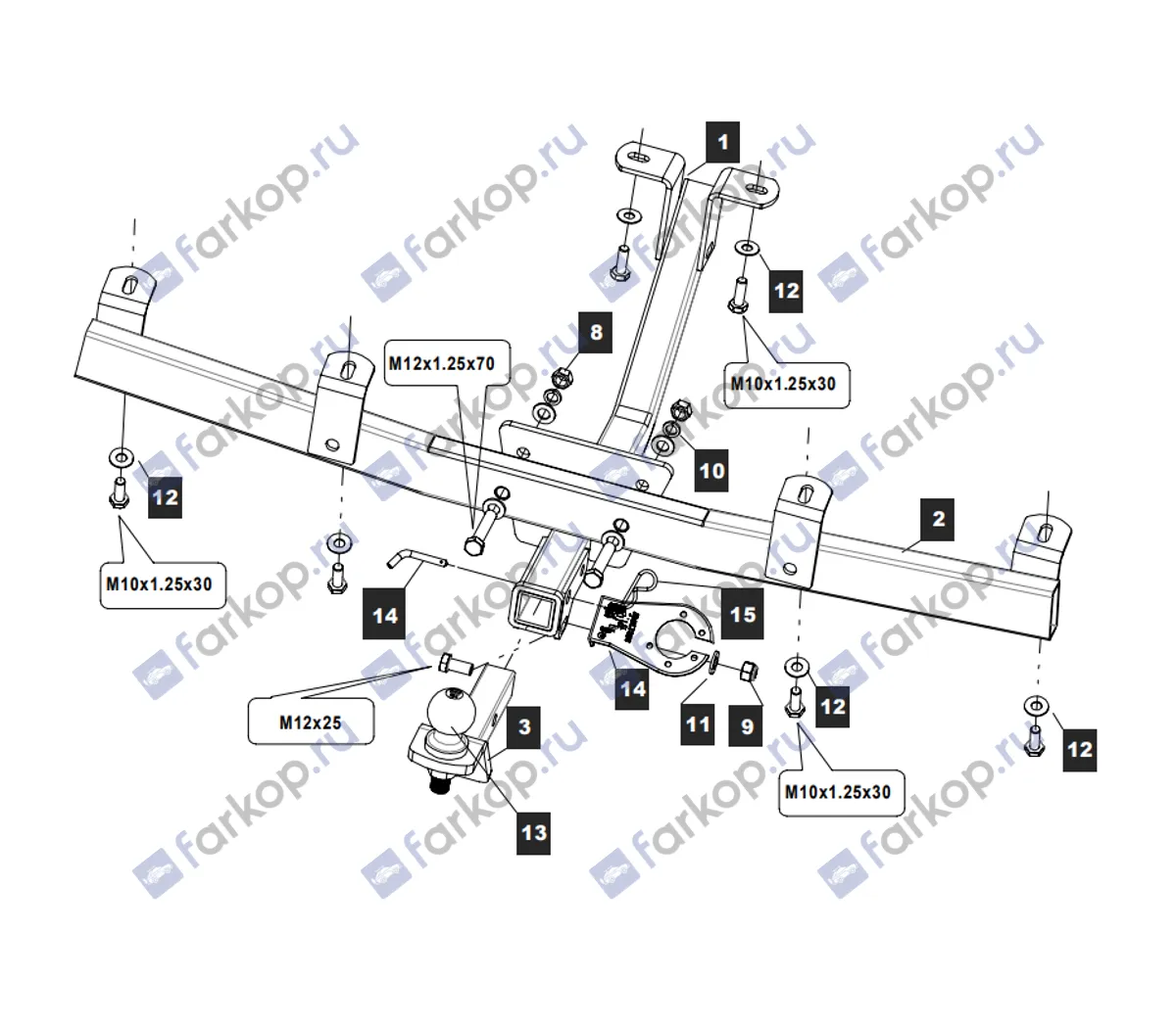 Фаркоп Baltex для Lada Niva Travel 2021- 27258232 в 