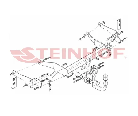 Фаркоп Steinhof для Chevrolet Captiva 2013-2016 C-279 в 