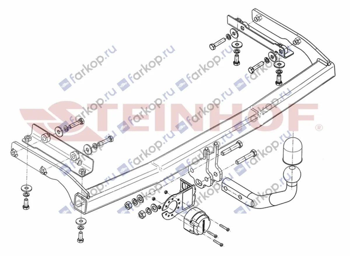 Фаркоп Steinhof для Nissan Note 2006-2013 N-065 в 