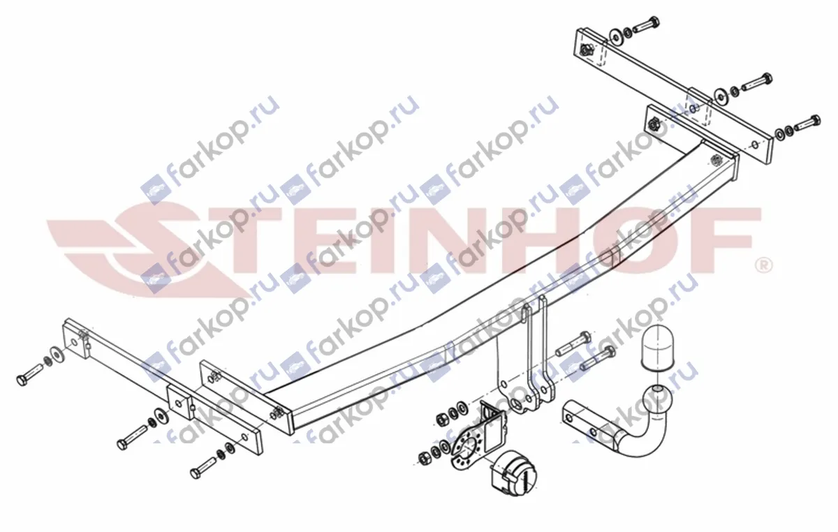 Фаркоп Steinhof для Mazda 6 2008-2013 M-040 в 