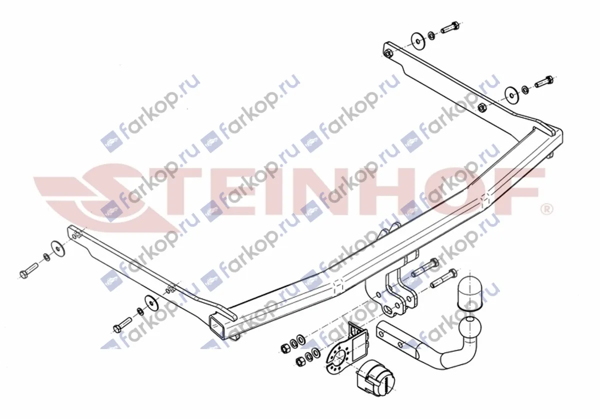 Фаркоп Steinhof для Mazda 3 2009-2014 M-018/1 в 