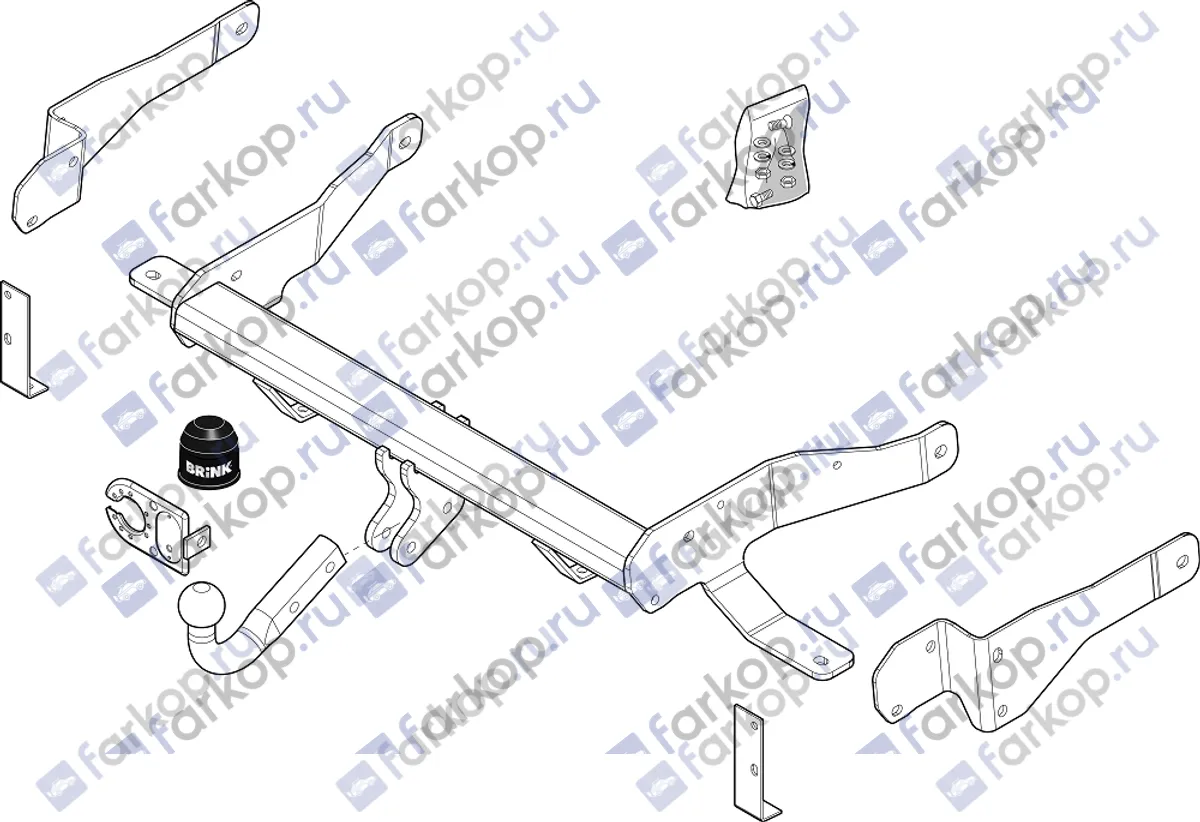 Фаркоп Brink для Chevrolet Captiva 2006-2013 461800 в 