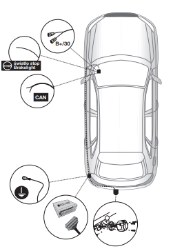 Электрика фаркопа Hak-System (7 pin) для Skoda Octavia 2014-2020 12500601 в 