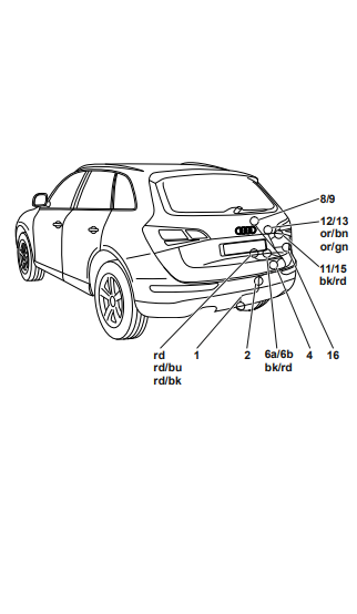 Электрика фаркопа Westfalia (13 pin) для Audi Q5 2008-2017 305216300113 в 