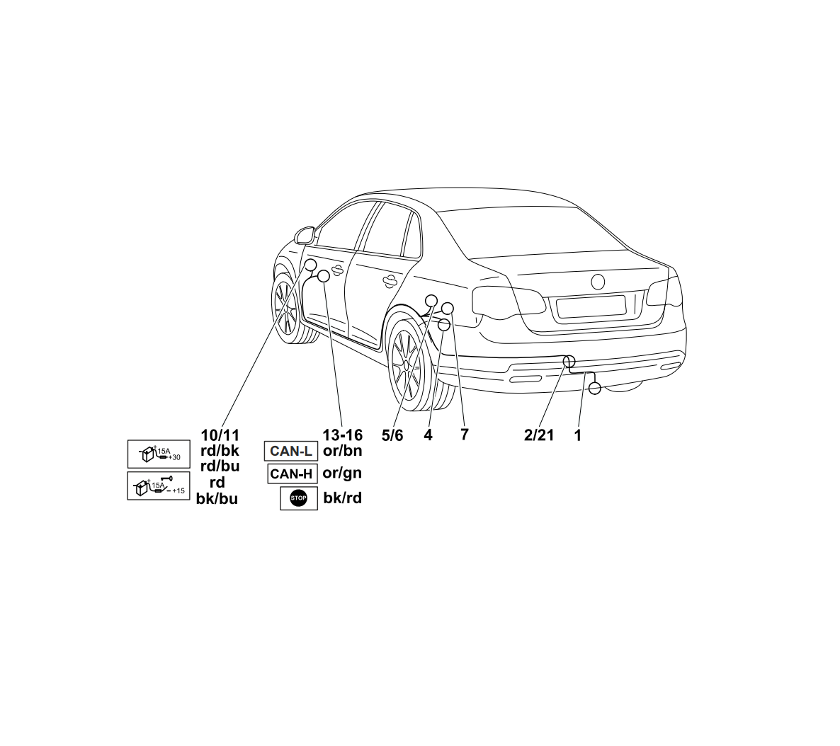 Электрика фаркопа Westfalia (7 pin) для Volkswagen Jetta 2005-2011 321600300107 в 