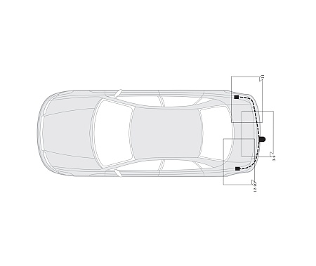 Электрика фаркопа Hak-System (7 pin) для Skoda Octavia 1996-2011 16220501 в 