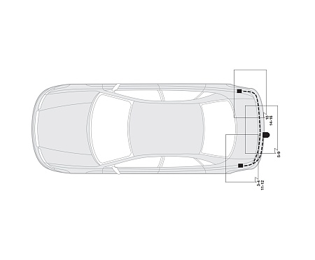 Электрика фаркопа Hak-System (13 pin) для Volkswagen Passat 2000-2005 26270509 в 