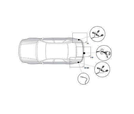 Электрика фаркопа Hak-System (13 pin) для Mazda 3 2009-2013 26120510 в 