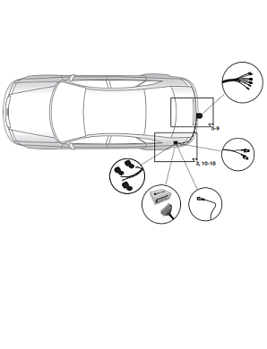 Электрика фаркопа Hak-System (7 pin) для Audi Q5 2017- 16010526 в 