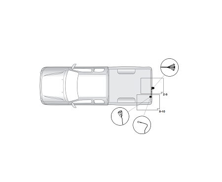 Электрика фаркопа Hak-System (13 pin) для Nissan Navara 2016-2018 26140530 в 