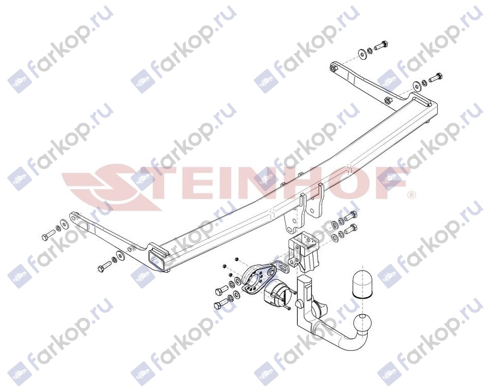 Фаркоп Steinhof для Skoda Karoq 2018- S-294 в 