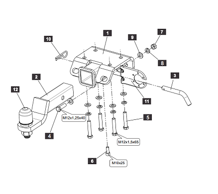 Фаркоп Sheriff для Volkswagen Amarok 2010- 3981.31 в 