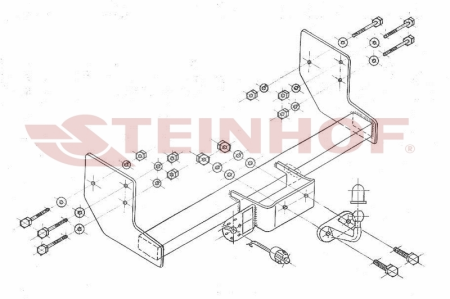 Фаркоп Steinhof для Mercedes Vito 2003-2014 M-237 в 