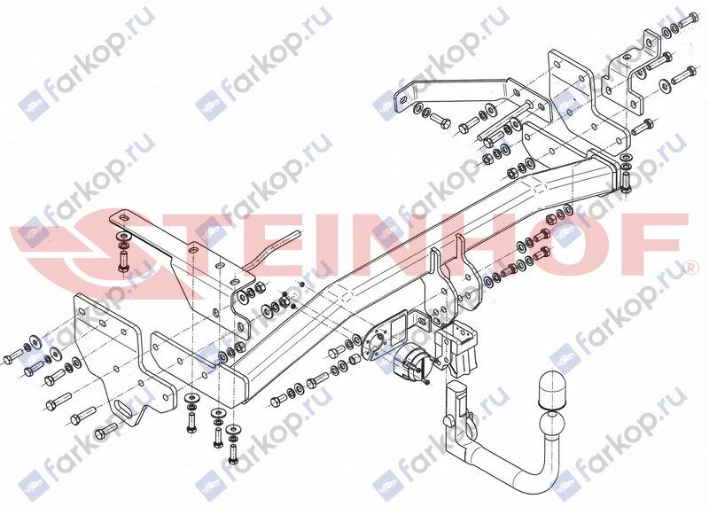 Фаркоп Steinhof для Infiniti QX50 2013-2017 I-027 в 