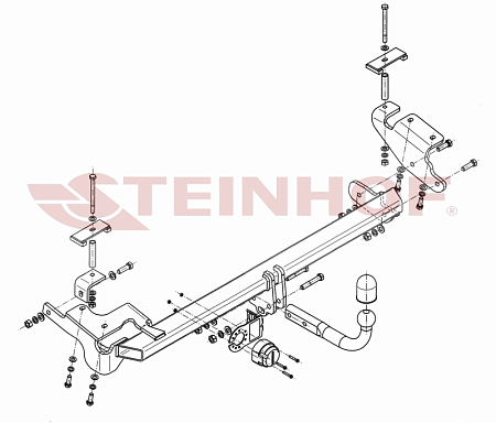 Фаркоп Steinhof для Chevrolet Epica (седан) 2006-2009 C-276 в 