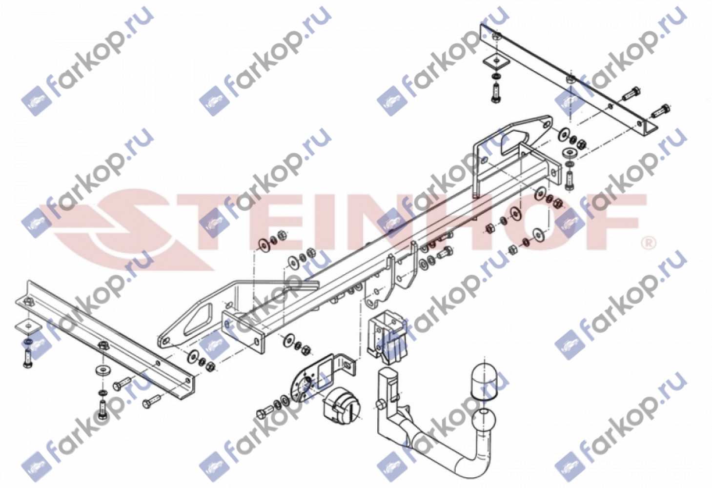 Фаркоп Steinhof для Chevrolet Cruze (kombi) 2012-2015 C-265 в 