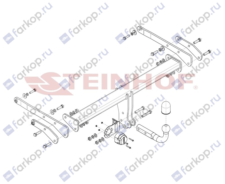 Фаркоп Steinhof для Audi Q5 2017- A-111 в 