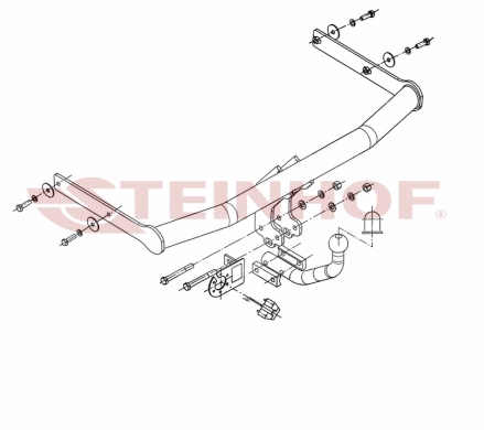 Фаркоп Steinhof для Skoda Fabia 1999-2007 S-274 в 