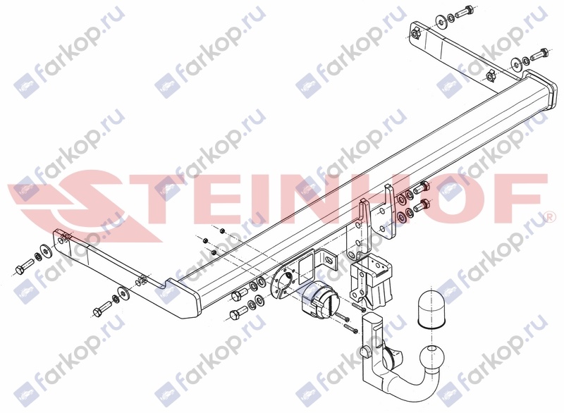 Фаркоп Steinhof для Skoda Superb 2015- V-149 в 