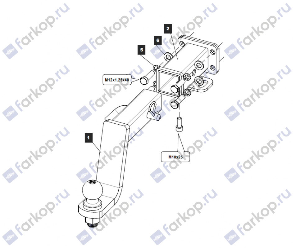 Фаркоп Baltex для Haval H9 2019- 289200 в 